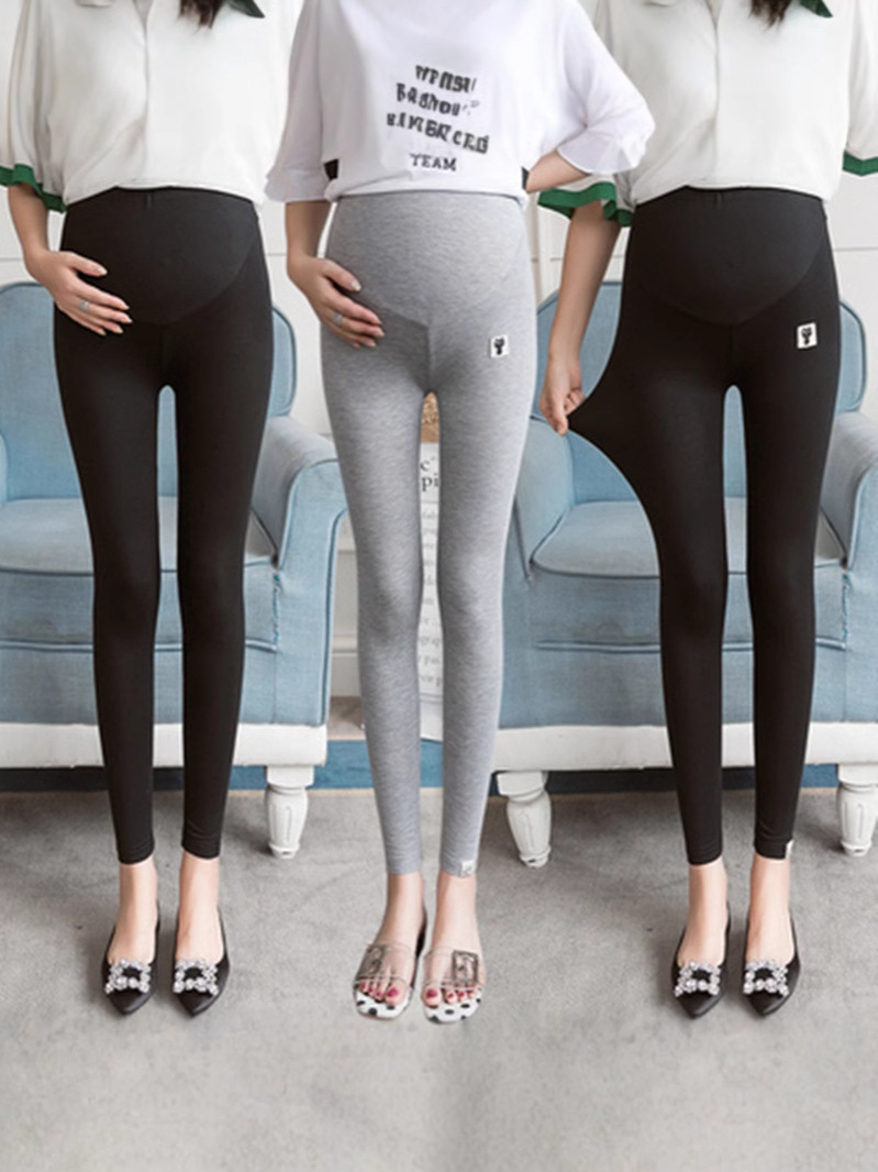 Maternity Leggings Autumn and Winter Outer Wear Loose Large Size Casual Maternity Pants Women's Spring Small High Waist
