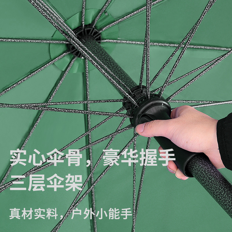 Outdoor double-layer sunshade large umbrella stall sentry box commercial umbrella bazaar UV-proof sunscreen silver glue waterproof stall umbrella