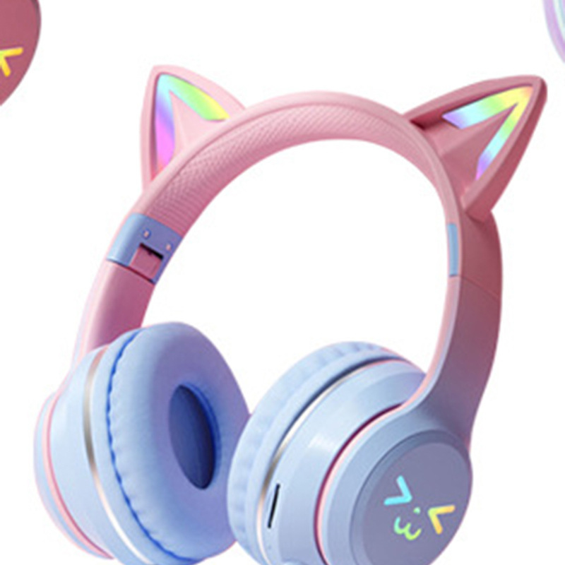 1 Bluetooth Headset Luminous Wireless Subwoofer Noise Reduction E-Sports with Microphone Super Long Standby Mobile Phone and Computer