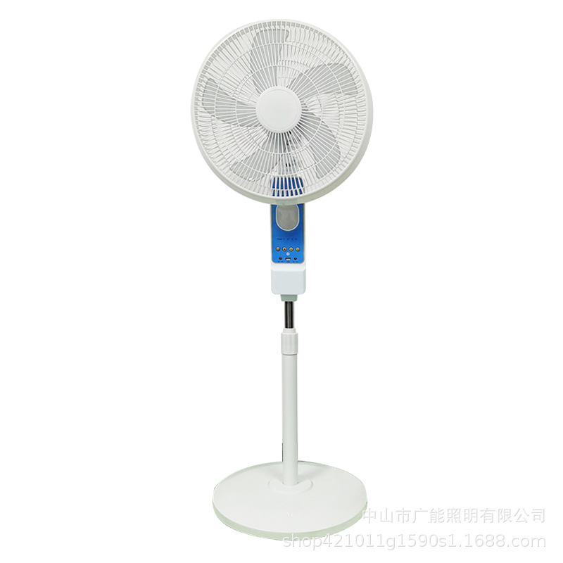 Household fan solar DC vertical floor fan 16-inch solar floor fan light sound Fan electric fan