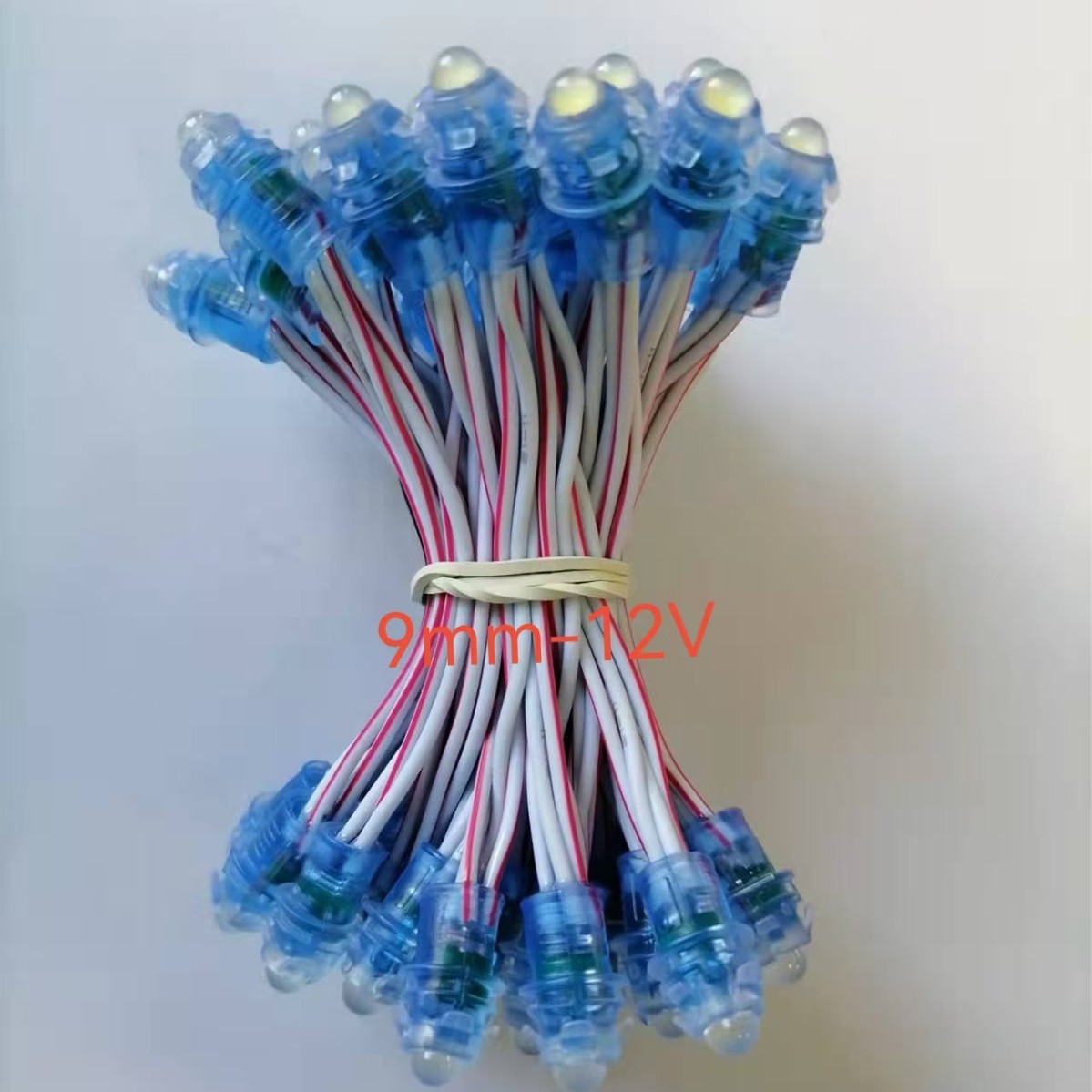 led advertising signature lamp punching string lamp exposed lamp dot matrix perforated lamp 9mm waterproof lamp string lamp landscape winding