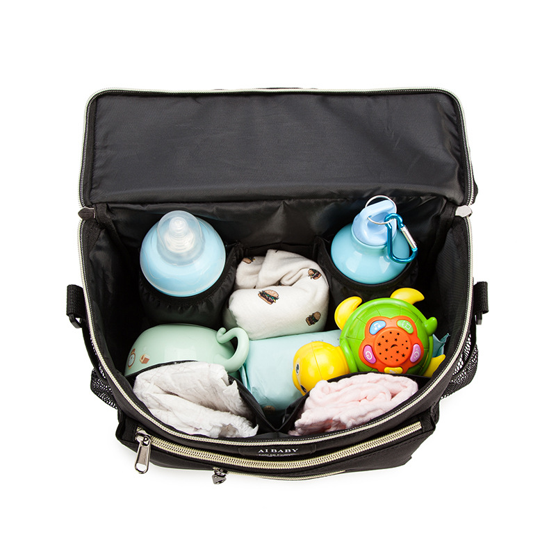 Spot wholesale multi-purpose stroller hanging bag portable diaper storage bag diagonal insulation bottle bag