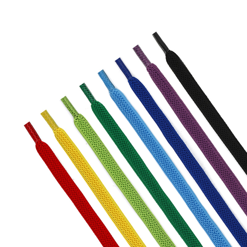 Small white shoes tie-free flat buckle elastic band men's and women's fixed shoelaces wholesale lazy people tie-free children's shoelaces