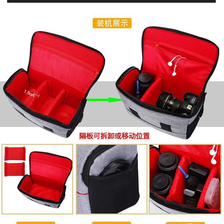 2023 factory direct camera bag Canon SLR bag Nikon camera bag Sony shoulder bag rainproof fashion backpack