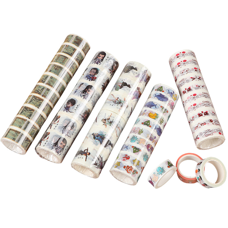 A variety of cartoon characters hand account stickers and paper tape community surrounding creative printing hand account tape wholesale