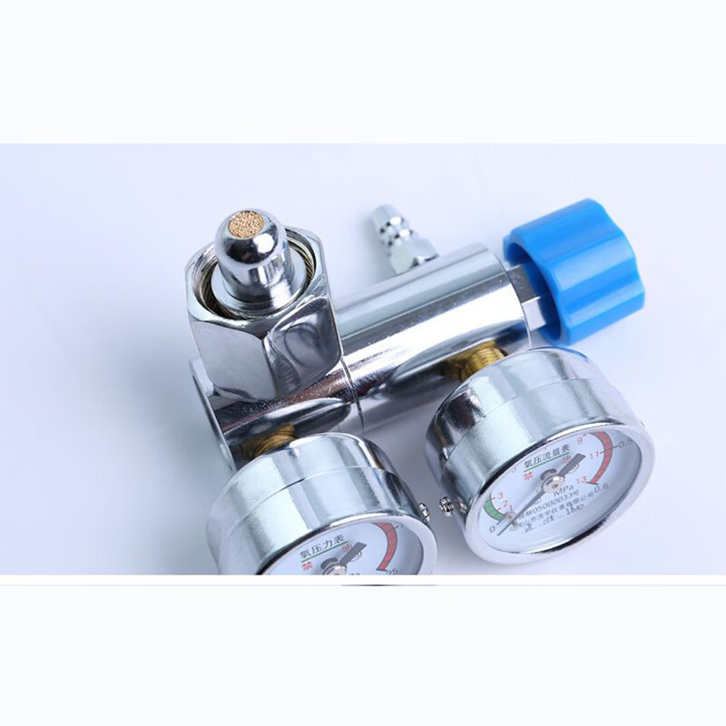 Medical Oxygen Cylinder Oxygen Gauge Oxygen Pressure Gauge Dual Gauge Valve Pressure Reducer Valve Precise Durable High Precision