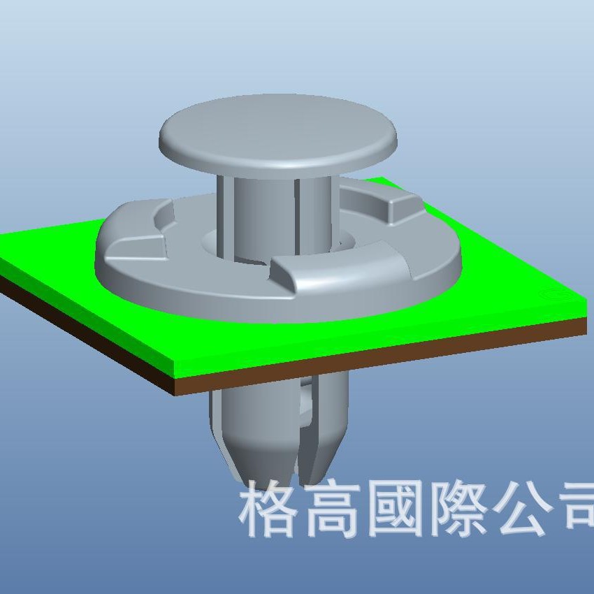 GECKO environmental black car rivet GTR5323, car buckle, expansion rivet GA-C589-01 Gray