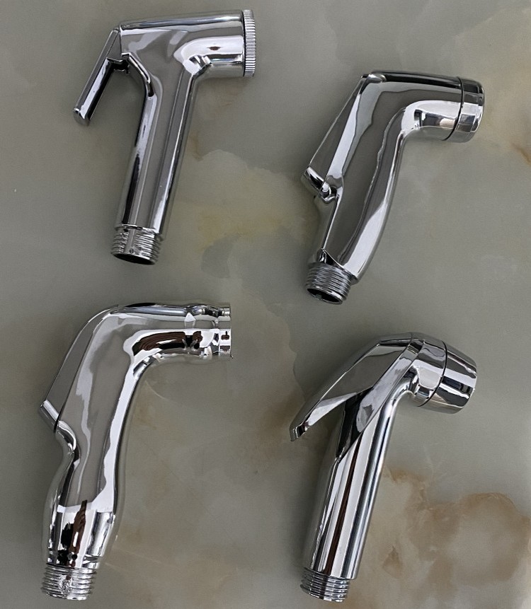 Cross-Border Wholesale Plastic Bidet Toilet Spray Gun Set Bathroom Cleaning Butt Washer Toilet Booster Nozzle