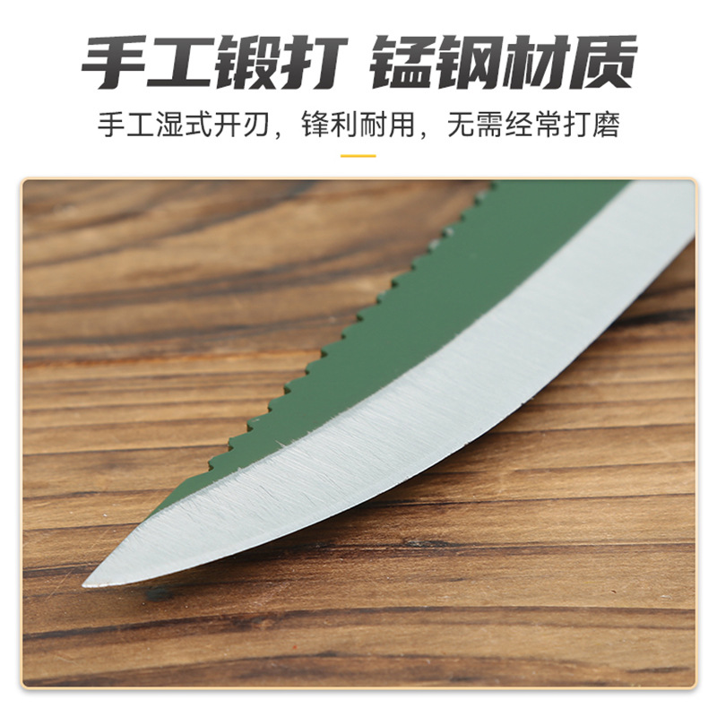 Manganese hacksaw blade special knife for slaughter bone cutting knife manual meat cutting and peeling commercial pig killing sheep bloodletting cutting knife
