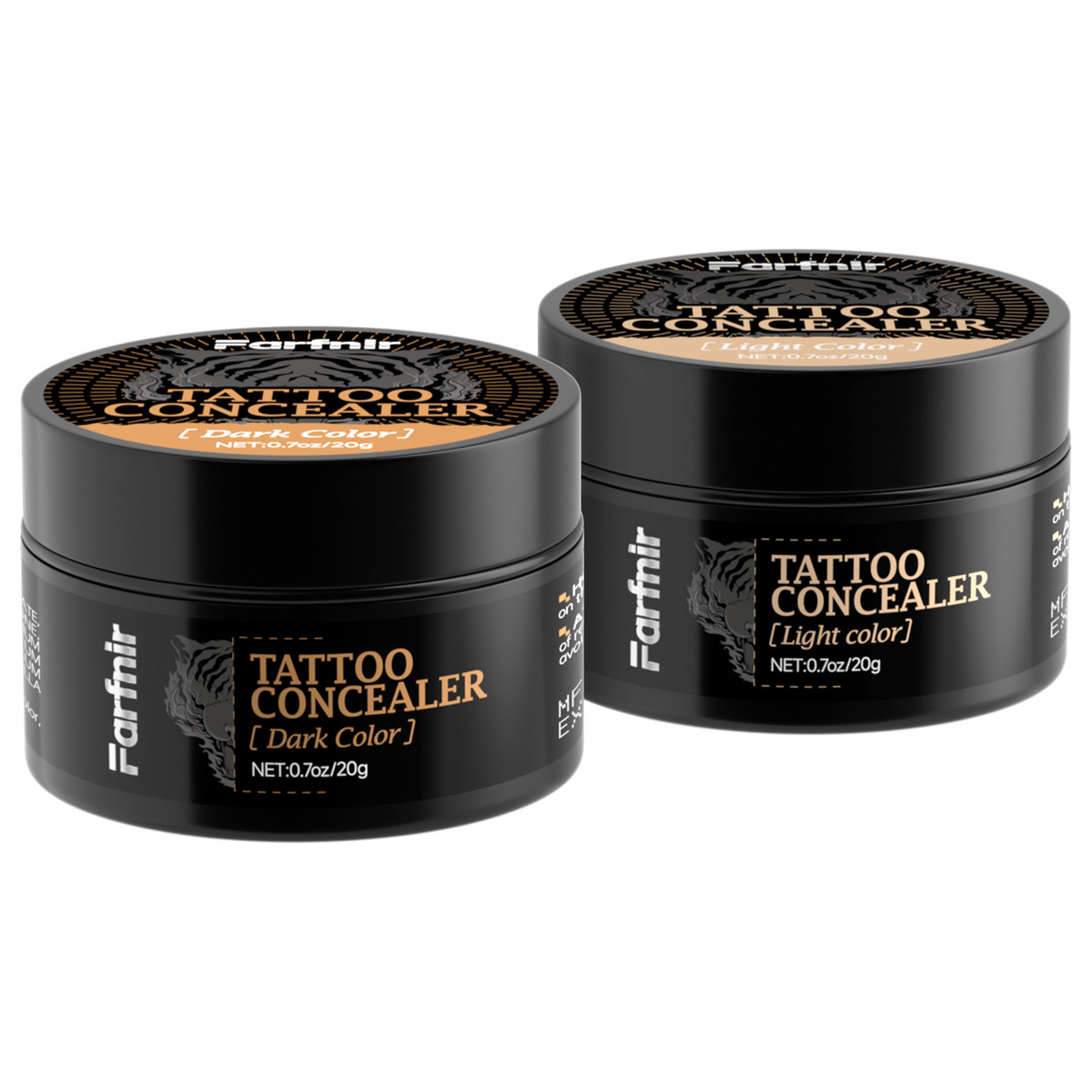 Cross-Border Tattoo Concealer to Cover Tattoos, Two-Color Non-Stuck Powder, Facial Spot Covering and Contouring Concealer