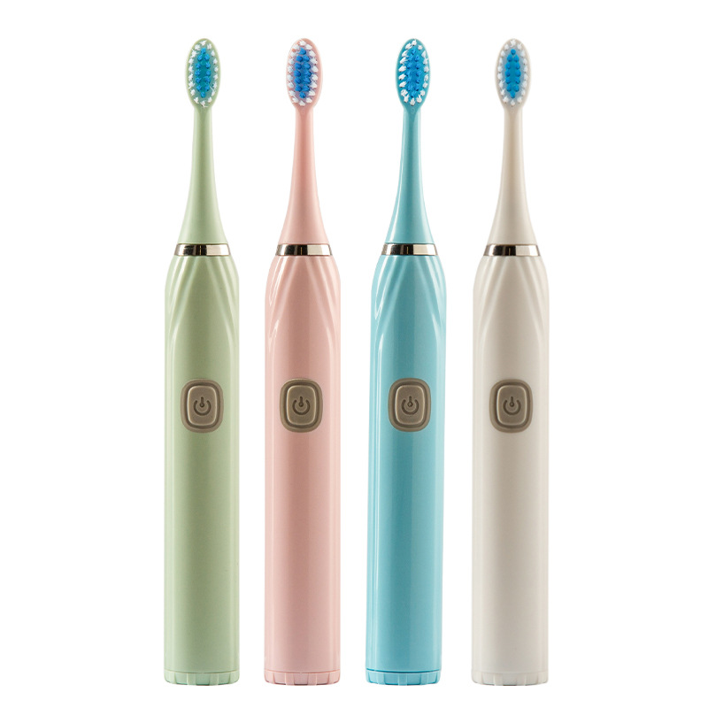Cross-border hot household handheld soft bristle automatic toothbrush multifunctional battery electric toothbrush manufacturers foreign trade wholesale
