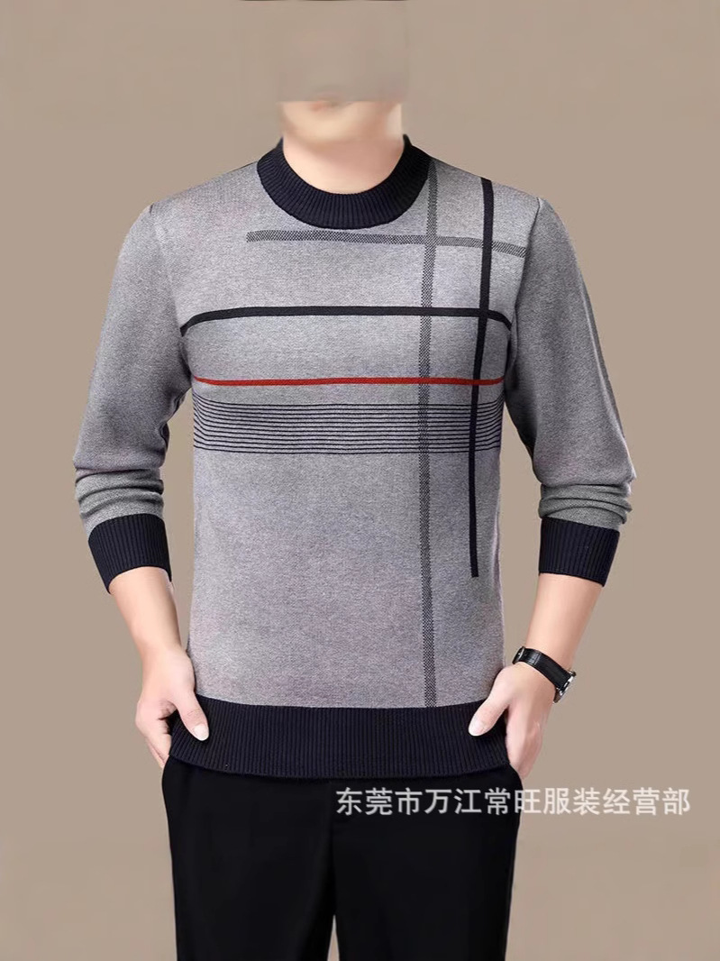Manager recommend stall 1-5 yuan dad wholesale middle-aged sweater bottoming shirt 9.9 Pack 1688 stall clothing