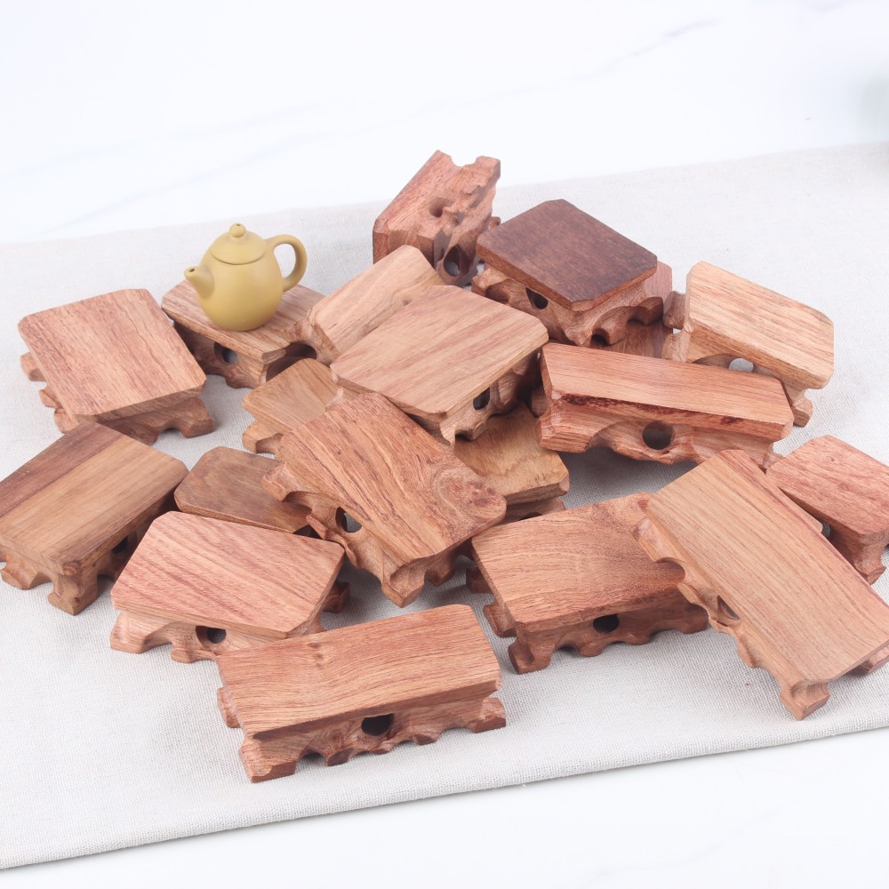 Rosewood Solid Wood Seal Root Carving with Irregular Base, Precious Stone, Jade, Agate, Walnut Small Vase with Irregular Base, Special Price