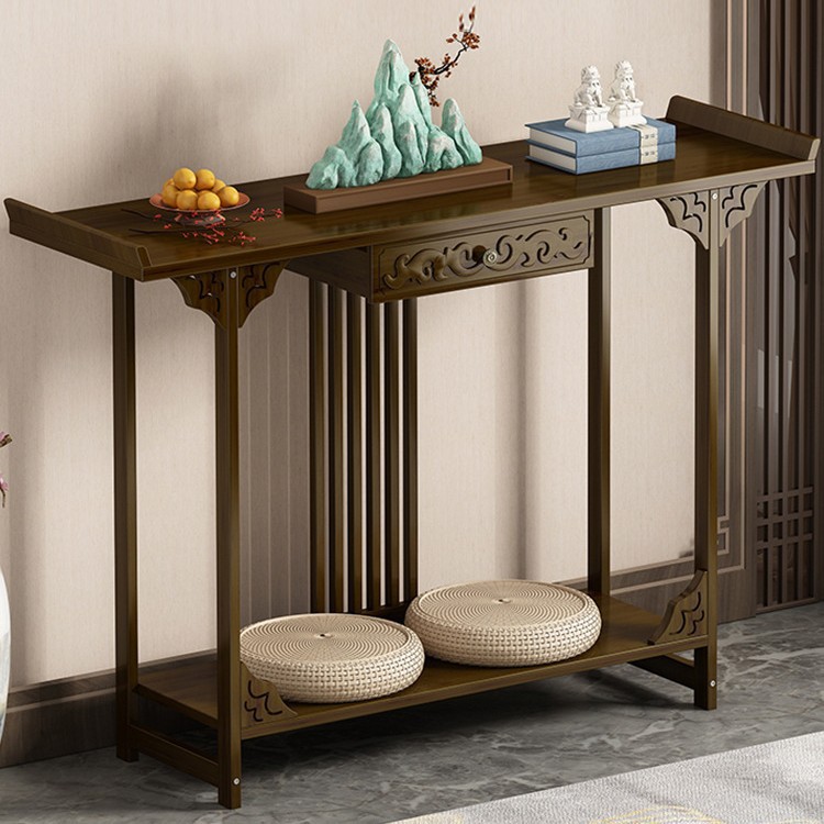 Hallway Table Chinese-style Wall-side Table New Chinese-style Archaic Case Table Engagement Props Table Entrance Table Wedding Long Table