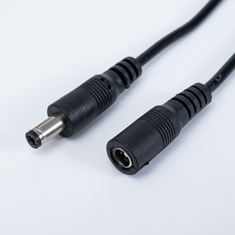 dc line 5.5*2.1 male and female single-head charging line dc power line pure copper round hole connection line monitoring extension line