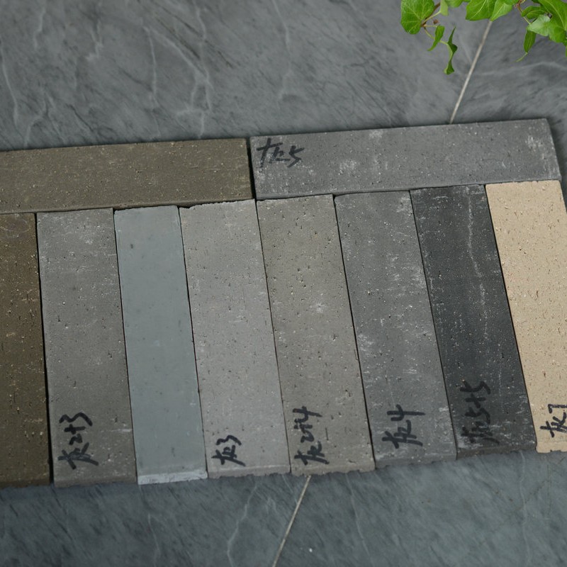 Split Brick 60*240 antique gray exterior wall Brick Brick purple sand split Brick exported to Korea