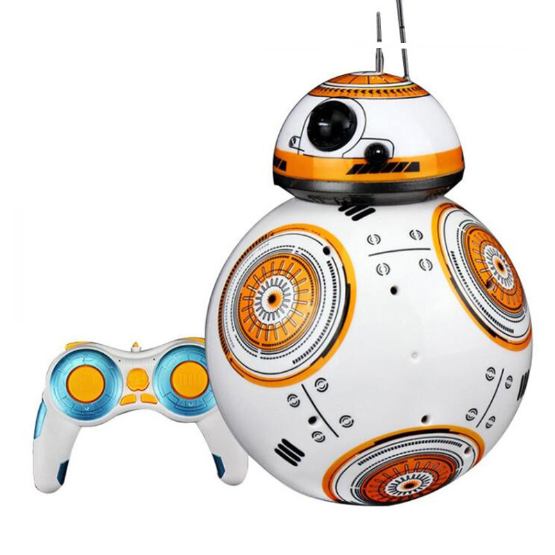 Cross-Border Star Wars Bb8 Intelligent Remote Control Robot Toy Dancing Rotating Ball Patrol Robot with Light