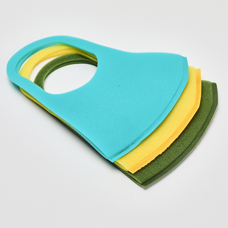 Factory Direct supply foreign trade special offer in stock washable autumn and winter children's polyurethane sponge multi-color optional nude mask