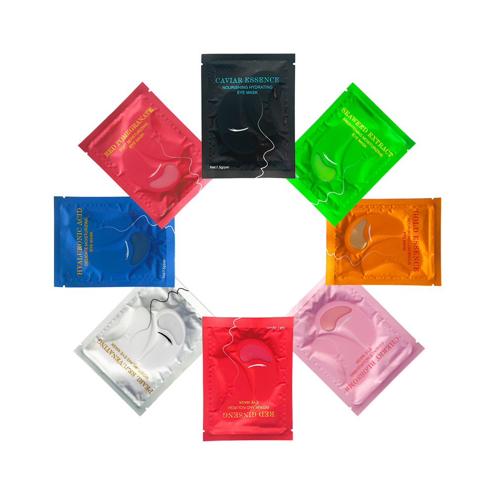 Hodaf Colorful Gold Eye Mask Oem Customized Collagen Eye Mask Cross-Border 24K Lady Eye Mask Oem Processing