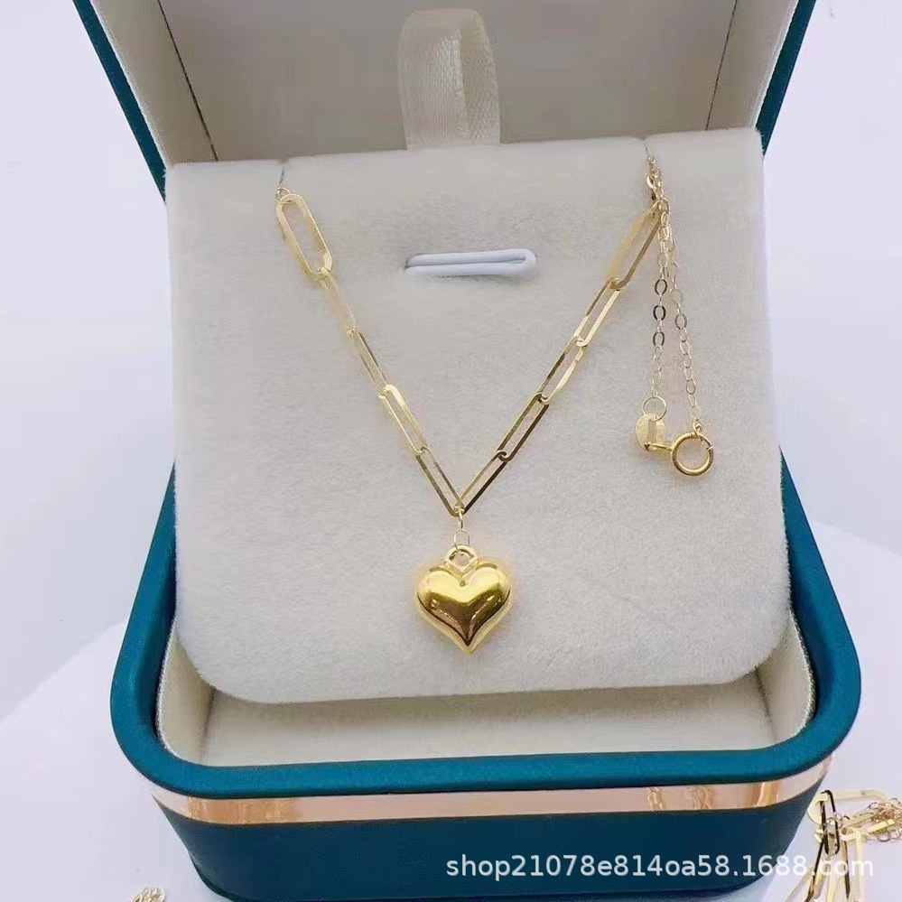 18K золотое ожерелье с набором, оптовая продажа