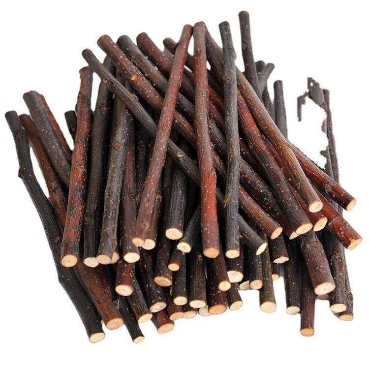 Amazon Chinchilla Hamster Rabbit Snacks Teeth Grinding Chewing Wooden Teeth Grinding Sticks Dried Apple Branches Wholesale