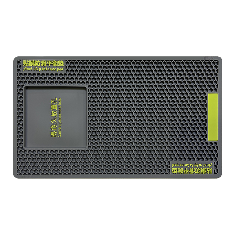 small size gray thick 6mm 13x 22cm mobile phone film non-slip pad tempered film hydraulic film film auxiliary tool