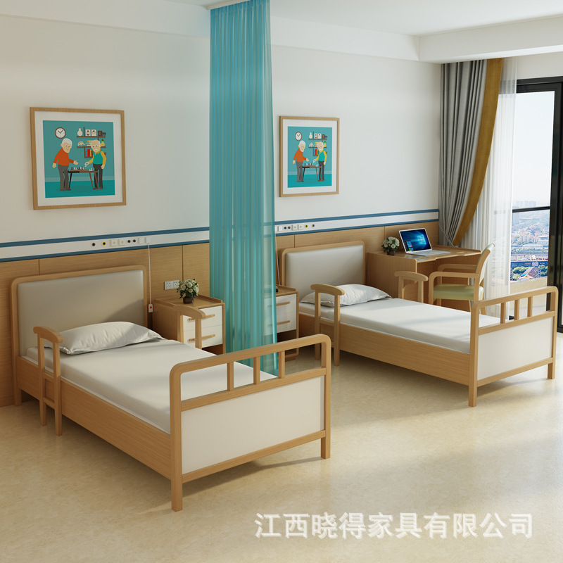 Customized Engineering for Aging-Friendly Care Facilities: Solid Wood Beds, Wardrobes, Bedside Tables, and Wellness Furniture