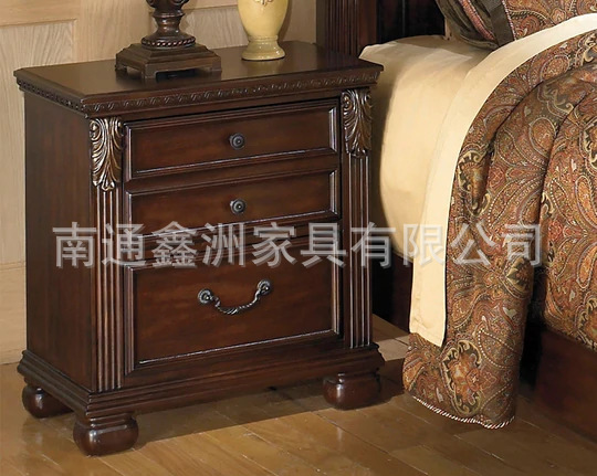 American Bed Light Luxury Solid Wood 1.8 m Double Bed Nordic Simple Furniture French Country Oak High-end Furniture