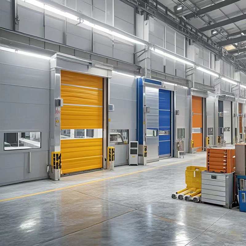 Fast Rolling Shutter Door, Electric Rolling Gate, Industrial Workshop Electric Retractable Door, Automatic Lifting Sensor Pvc Fast Door