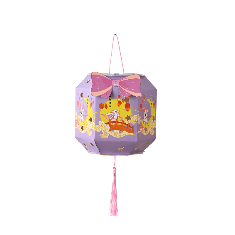 Mid-Autumn Festival Lanterns, Antique Lanterns, Handmade DIY Material Bags for Kidsren, 2025 Lanterns, Antique Style Satchel Paper Lanterns