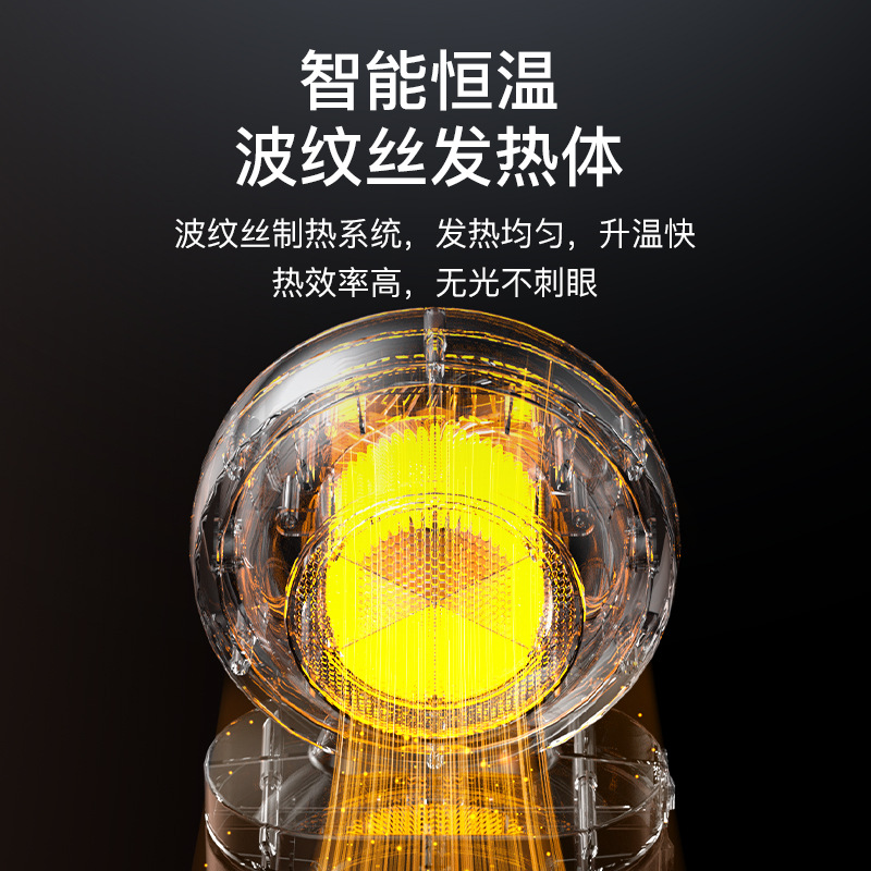 Fashion fast hot air heater household new non-light electric heater desktop small power hot air heater gift wholesale