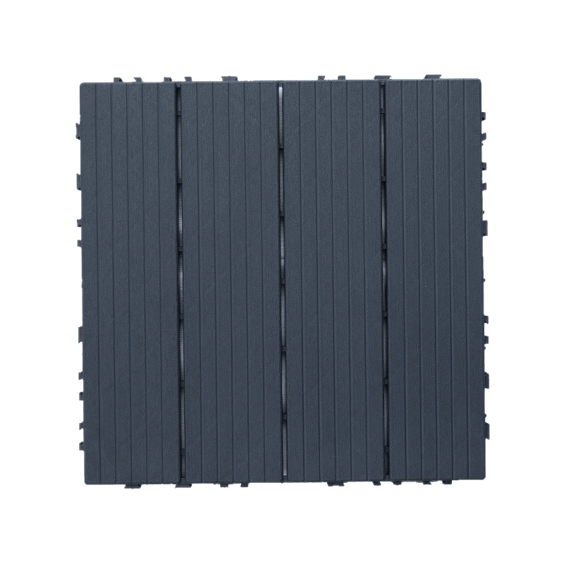 Outdoor pvc plastic floor outdoor balcony terrace courtyard transformation self-laying waterproof non-slip anti-corrosion plastic wood floor