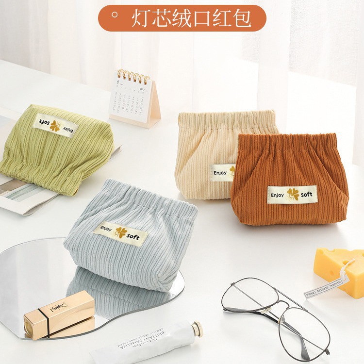 Косметичка из вельвета, сумка для хранения монет, портативная косметичка для помады