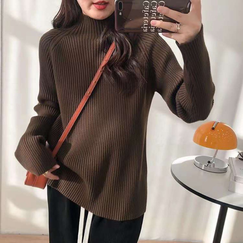 Breastfeeding Sweater Autumn and Winter Out Hot Mom Postpartum Breastfeeding Top 2024 Wear Loose Slimming Knitted Clothes