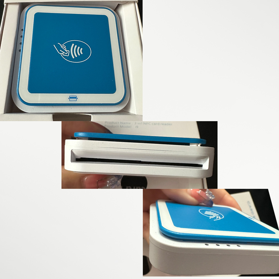 Magnetic Stripe Card Ic Card Nfc Swipe Card Three-In-One Card Reader Mobile Payment Mpos Bluetooth Communication Encryption Provided Sdk