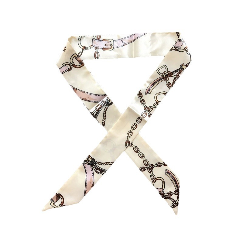 Factory Classic Slender Tie Handle Scarf Small Ribbon Decorative Scarf Bag Belt Women's Scarf