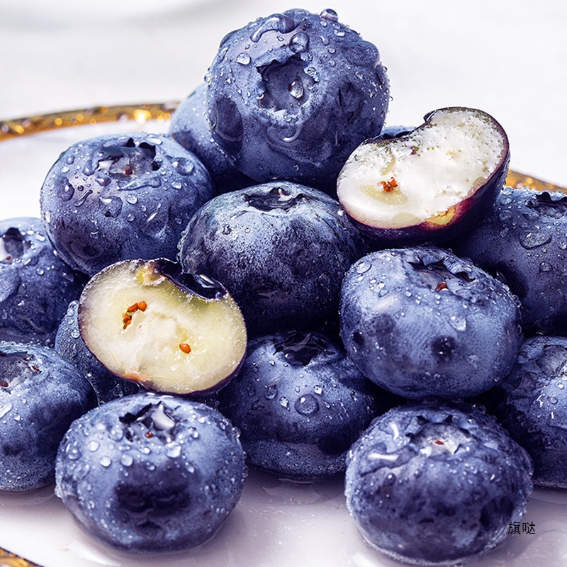 Alpine Flower Blueberry Fresh Pregnant Fruit Flower Blueberry Shunfeng Non-Yunnan Blueberry Fresh Fruit L25 Large Fruit