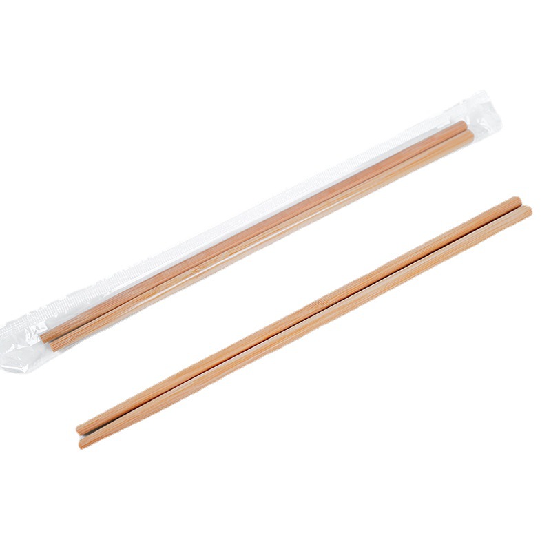 Disposable individually packaged carbonized hotel chopsticks lacquer-free wax-free bamboo chopsticks hotel restaurant hot pot restaurant take-out chopsticks