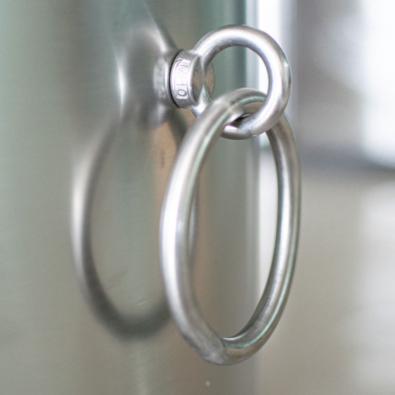 1.0T double-layer stainless steel explosion-proof tank explosion-proof barrel subway train security inspection equipment double-layer explosion-proof tank