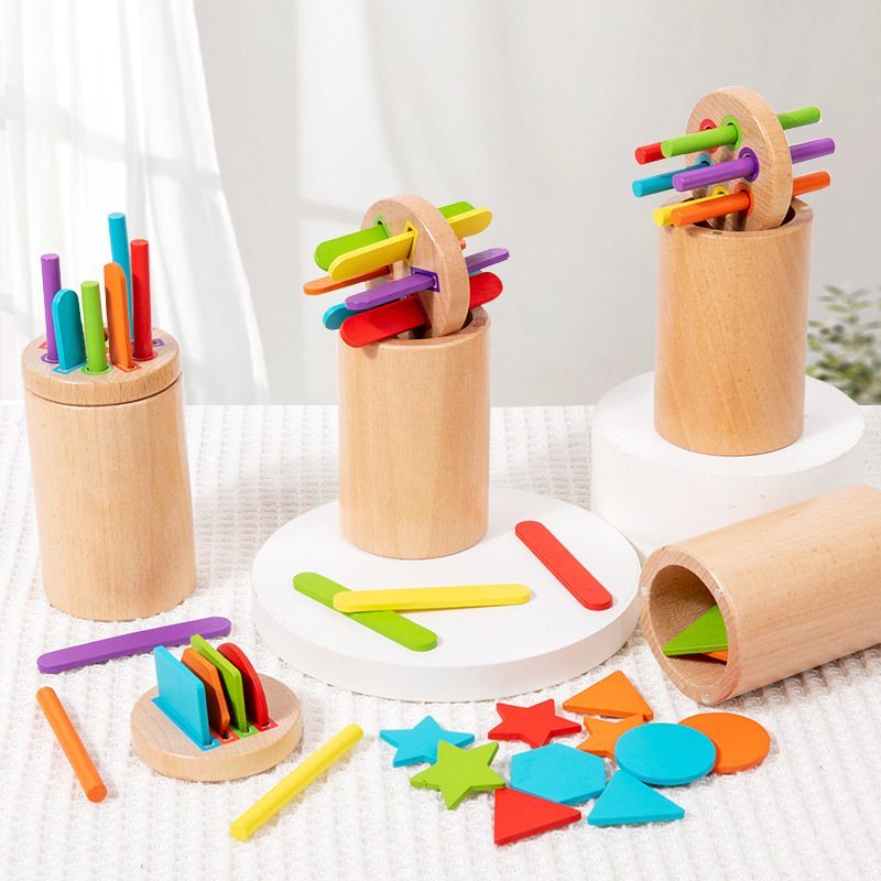 Образовательные игрушки для детей, сенсорное обучение, распознавание форм и цветов.