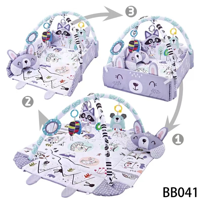 Cross-border spot baby ocean ball fence fitness rack toy baby multifunctional crawling mat game blanket wholesale