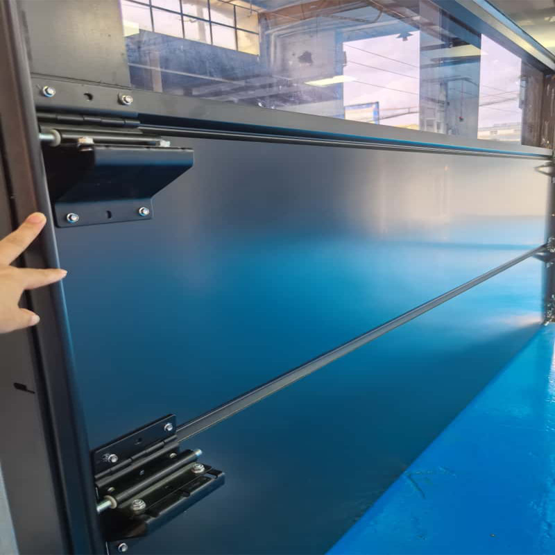 Flat Automatic Door Aluminum Garage Door Frameless Intelligent Anti-Theft Flip-Up Sliding Door Aluminum Alloy Electric Rolling Shutter Door