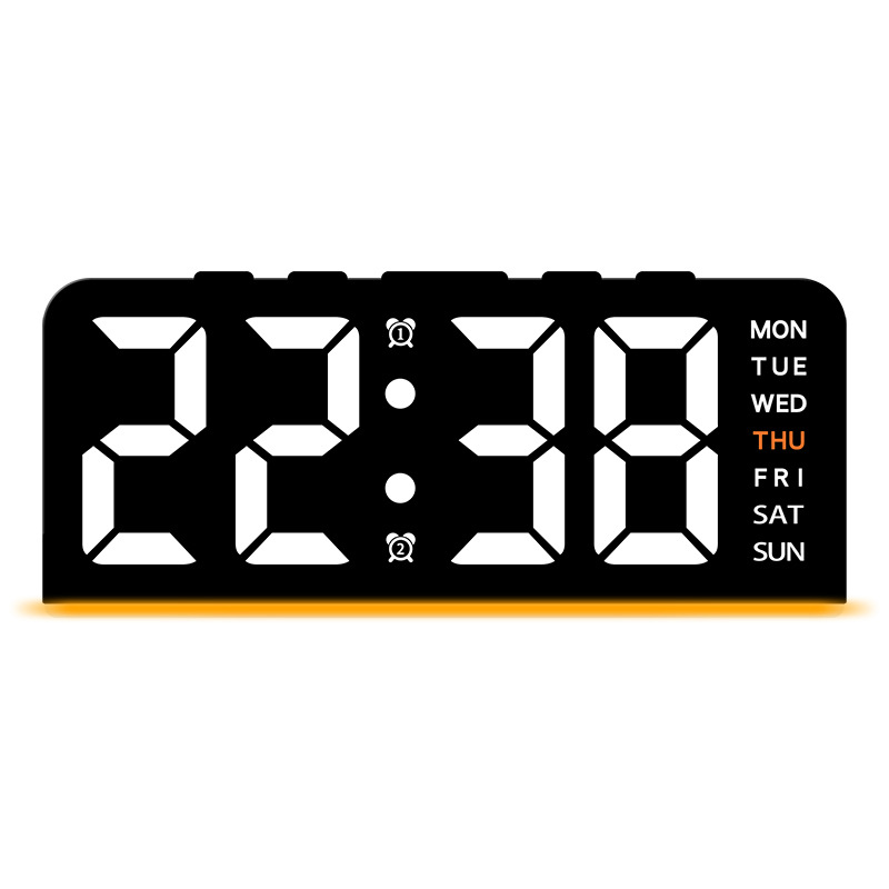 Cross-border atmosphere lamp innovative LED large character digital clock date desk clock multifunctional digital alarm clock GH8033