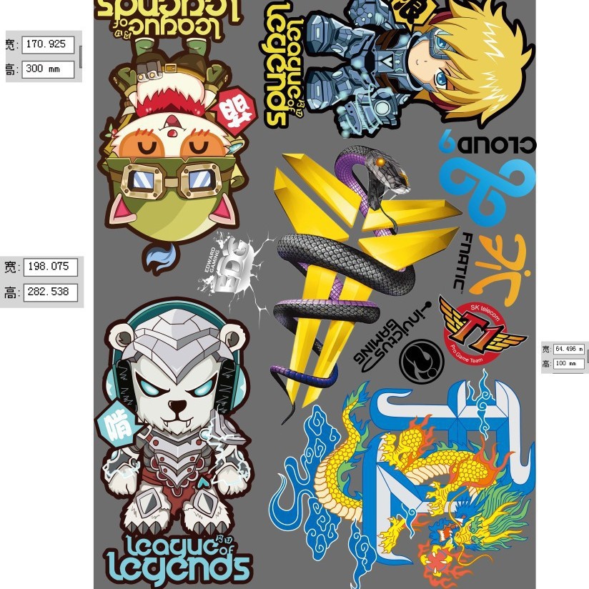 Clothing Heat Transfer Pet Film Clothing Accessories Heat Transfer Cartoon Patterns Wholesale Printing Heat Transfer Wholesale