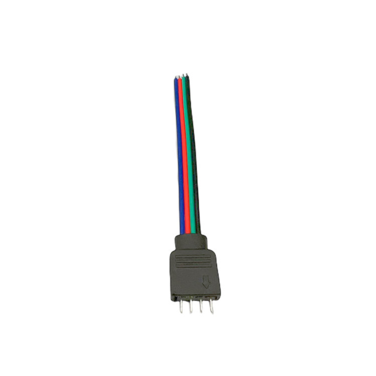RGB4pin male pin sheath line LED colorful light strip connecting line durable 10CM high quality
