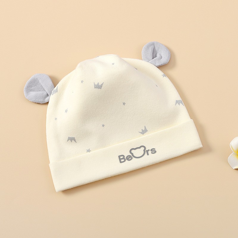 Newborn spring and autumn baby hat 0-3 months small hat newborn baby boneless fetal hat autumn cotton pullover hat