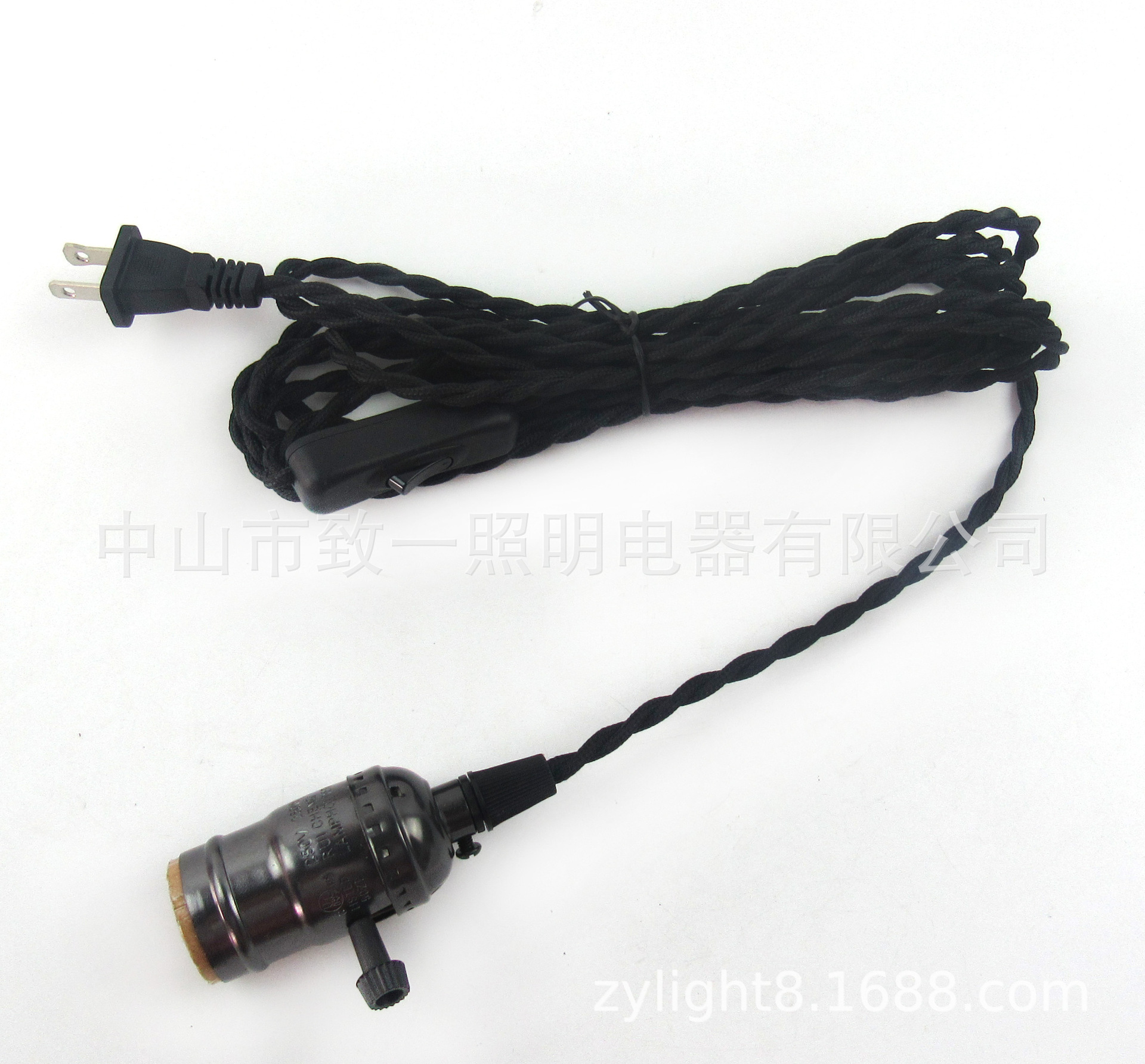 Cross-Border Supply of American Standard Plug Chandelier Kit Wire and Cable with Switch E26 Lamp Holder Amazon DIY Hanging Lamp