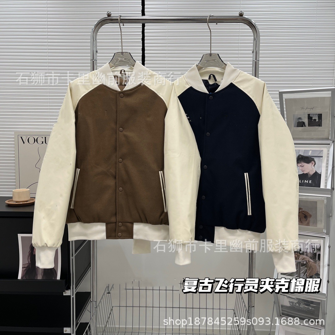 Новый осенне-зимний бейсбольный костюм, утепленная куртка для мужчин и женщин, спортивная куртка из шерсти, холодозащитная куртка с воротником