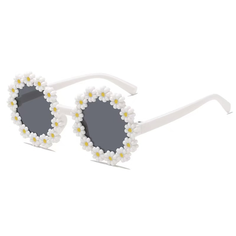 Children's Sunglasses for Boys and Girls, Cute Flower Sunglasses, Daisy Shape Children's Sunglasses, Baby Trendy Sunglasses