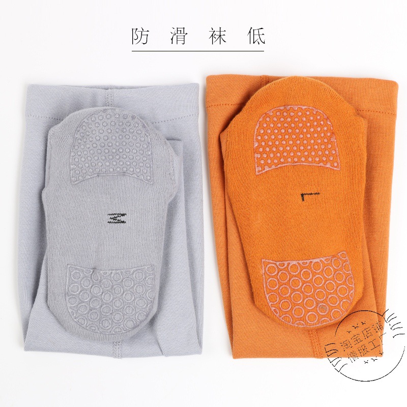 Autumn and winter leggings-free monk socks thickened warm elastic high-tube gray monk monk monk socks for men and women